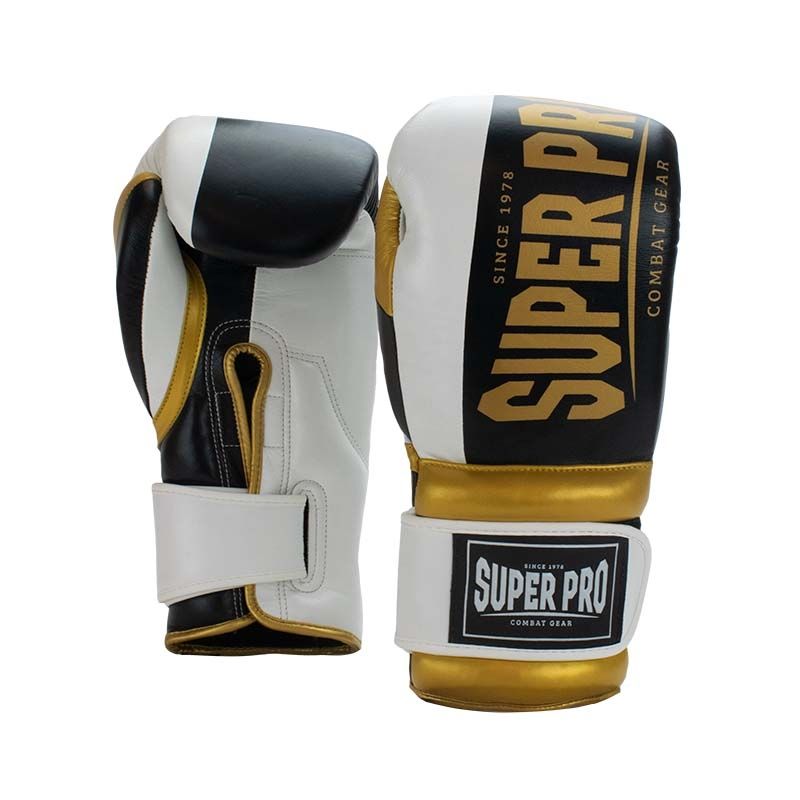 Super Pro Combat Gear Bruiser Black/White/Gold rokavice