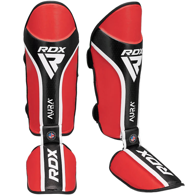 RDX Aura Plus T-17 Red/Black Ščitniki Za Golen In Nart