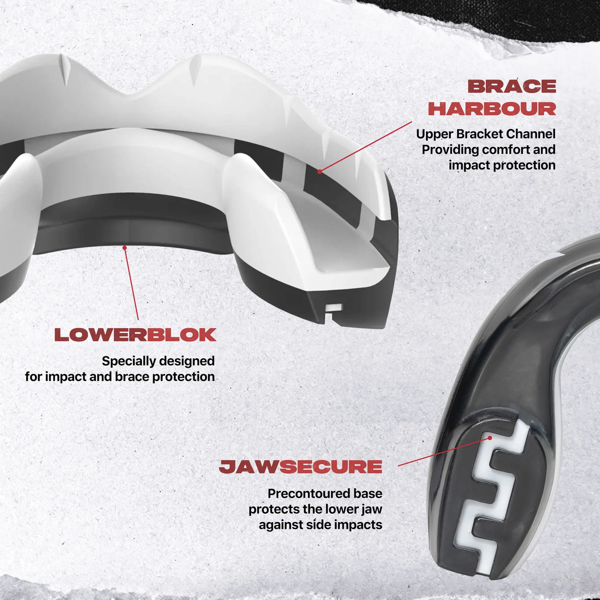 SAFEJAWZ Fangz Braces Mouthguard