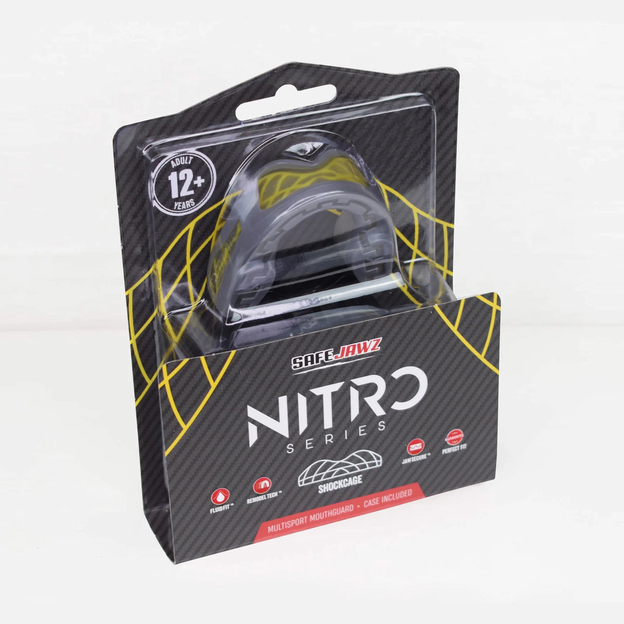 SAFEJAWZ Nitro Series Grey & Yellow Štitnik Za Zube