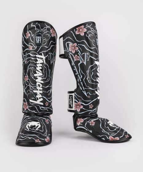 Venum x Tawanchay Black/White Ščitniki za golen in nart