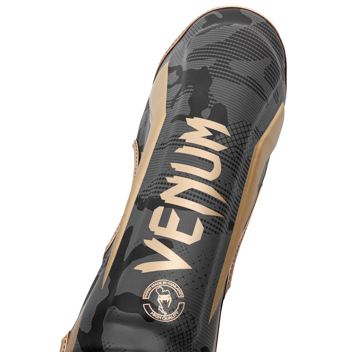 Venum Elite Dark Camo/Gold Shinguards