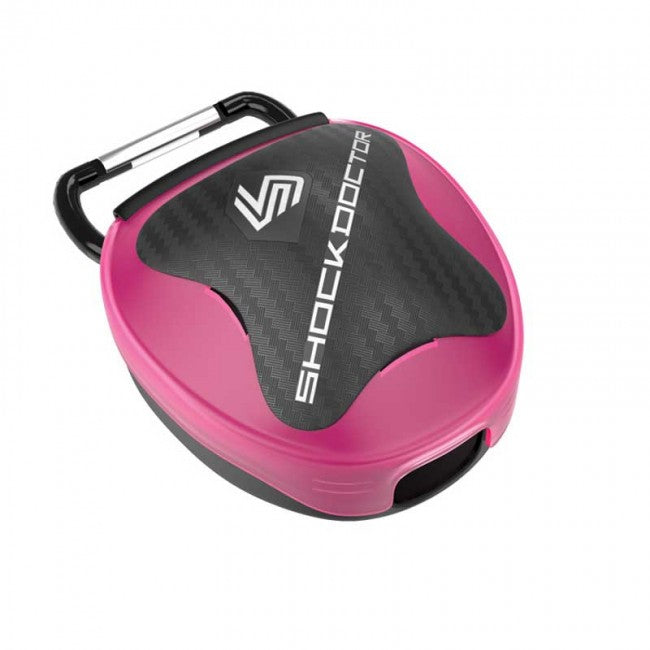 Shock Doctor® Antimicrobial Pink škatlica za ščitnik za zobe