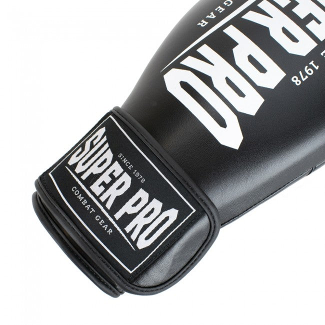 Super Pro Combat Gear Champ Black/White Gloves