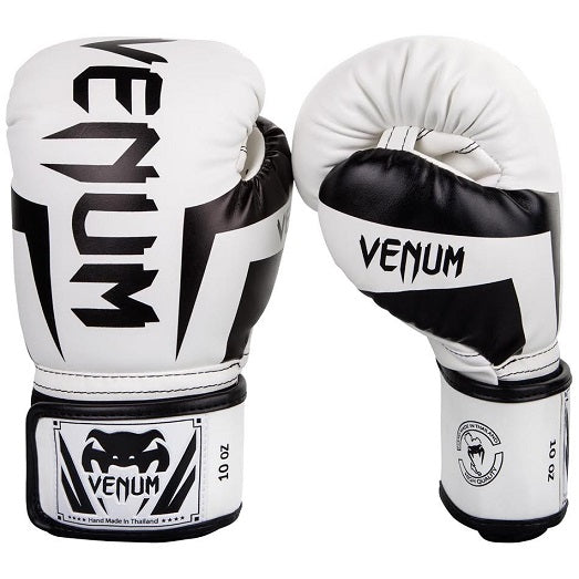 Venum Elite White/Black Gloves