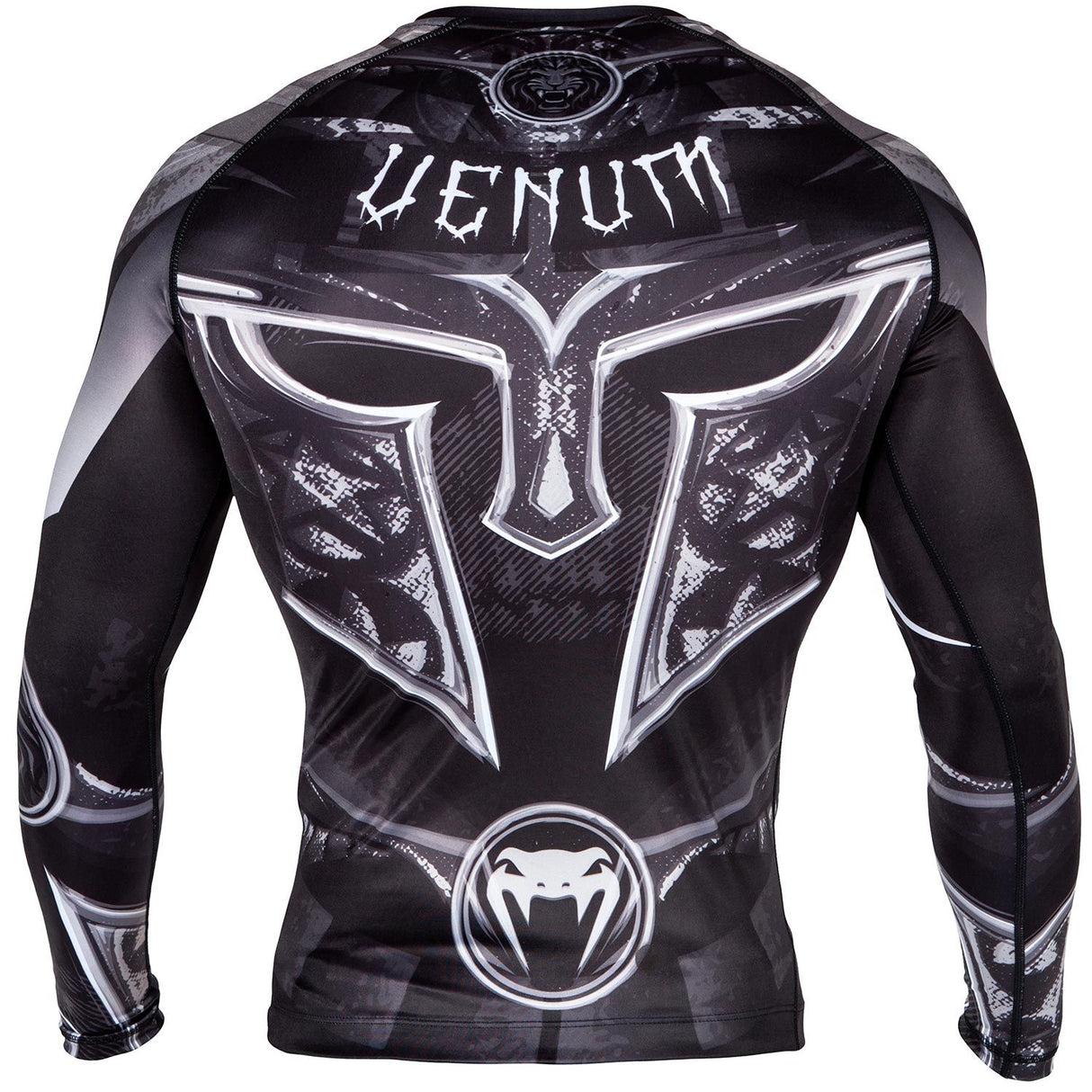 Venum Gladiator 3.0 Black/White rashguard dolgi rokavi