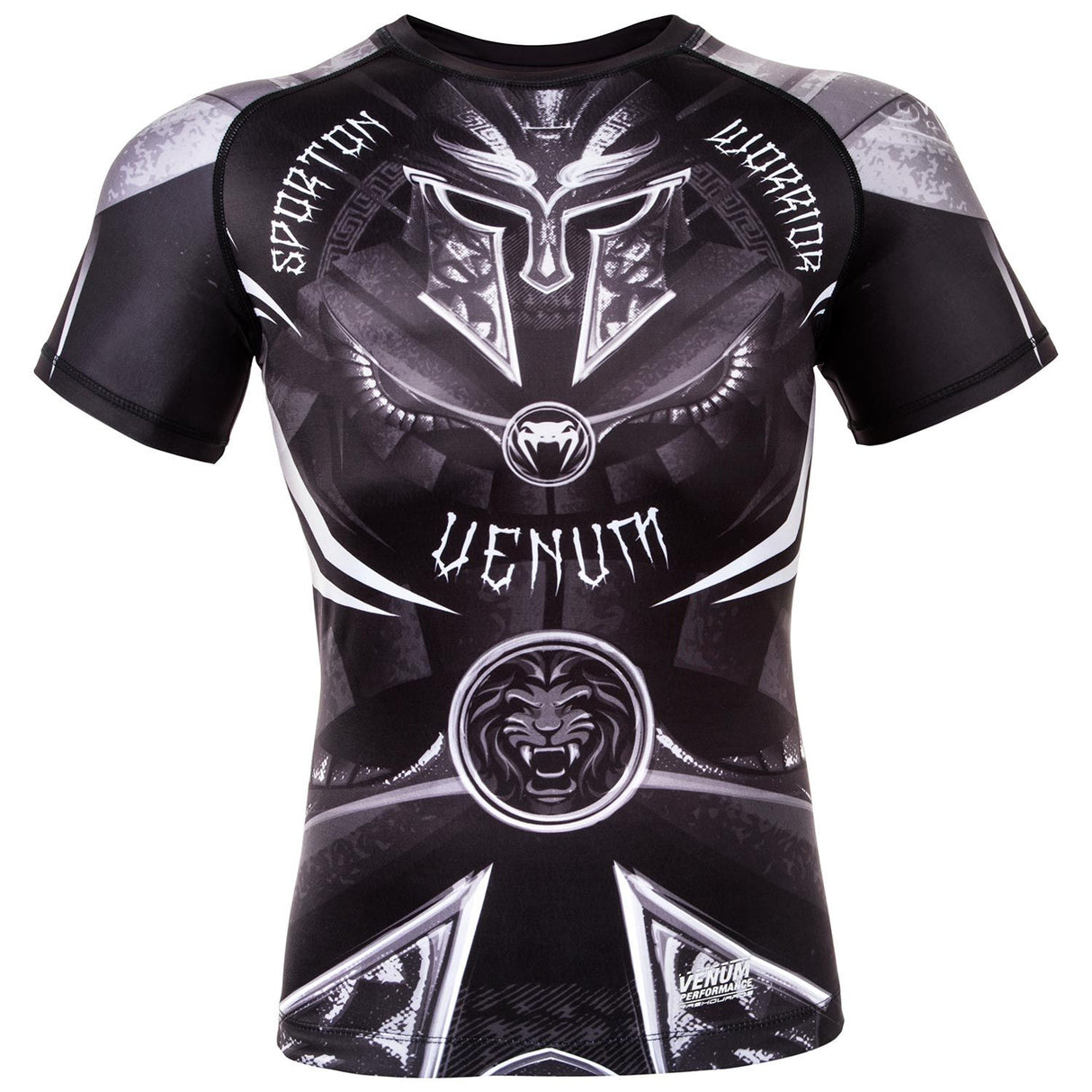 Venum Gladiator 3.0 Rashguard Black/White kratki rokavi