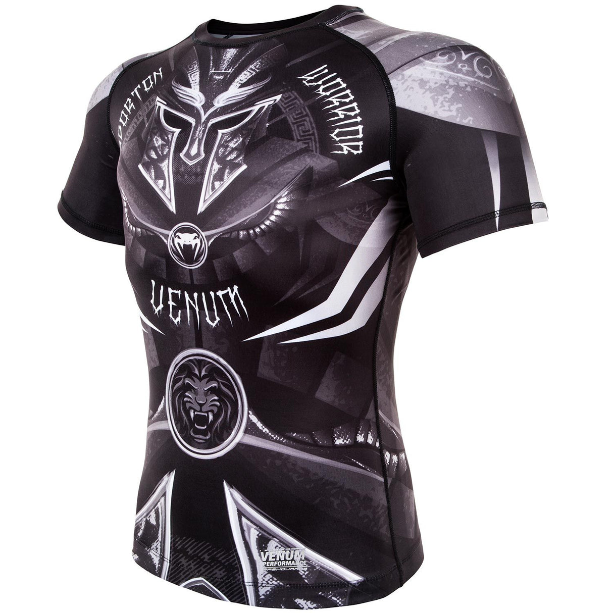 Venum Gladiator 3.0 Rashguard Black/White kratki rokavi