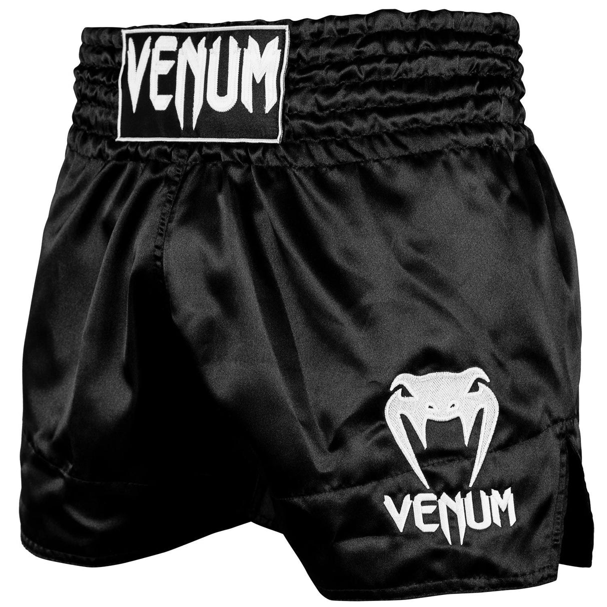 Venum Muay Thai Classic Black/White Thai Boxing Shorts