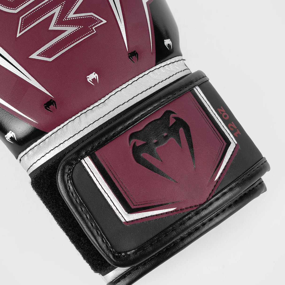 Venum Elite Evo Burgundy/Silver Gloves