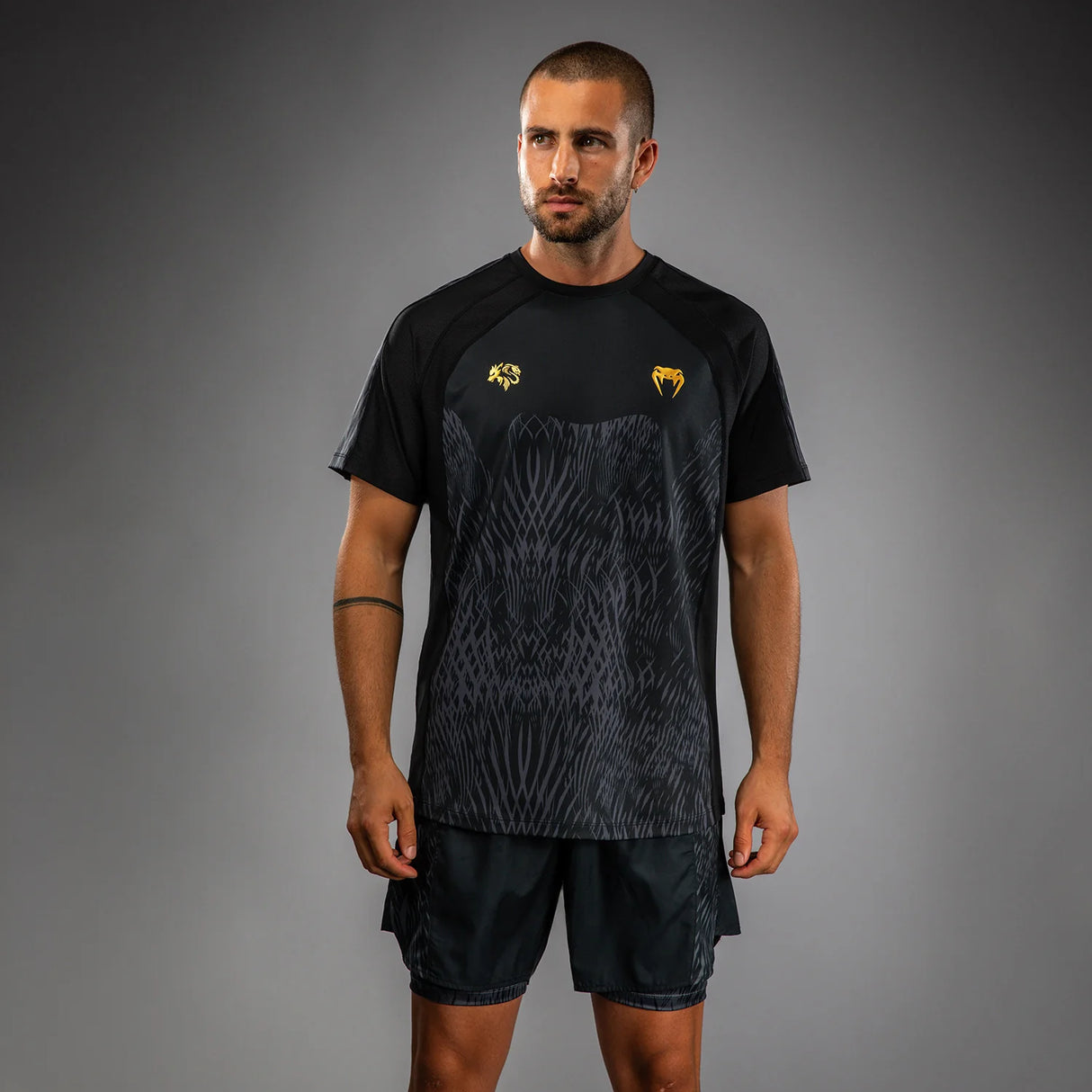 Venum x Chimaev Dry Tech Black/Grey majica