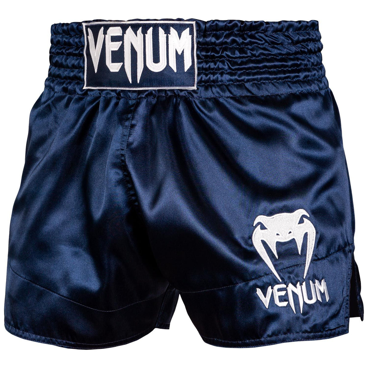 Venum Muay Thai Classic Navy Blue/White Thai Boxing Shorts