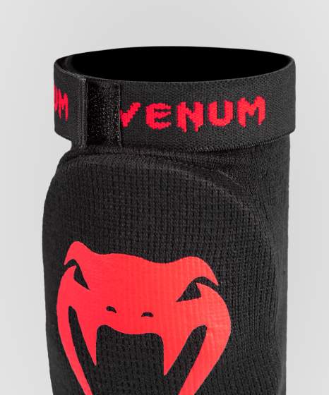 Venum Kontact Black/Red Elbow Pads