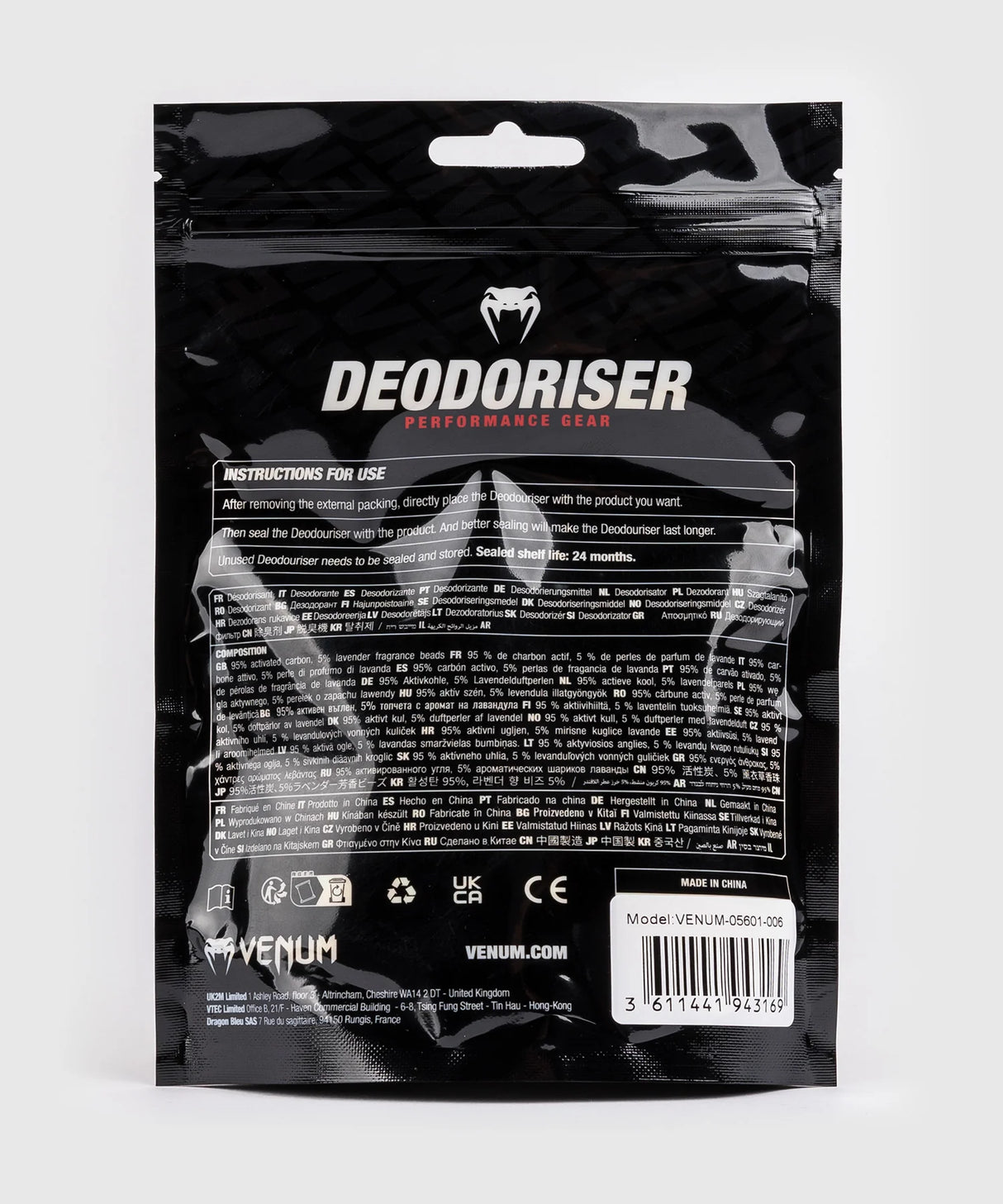 Venum Kontact Lemon vrečke proti neprijetnim vonjavam