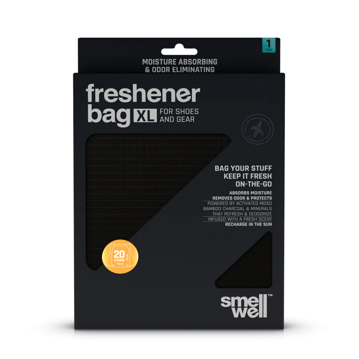 SmellWell Active XL Black Bag Against Unpleasant Odor