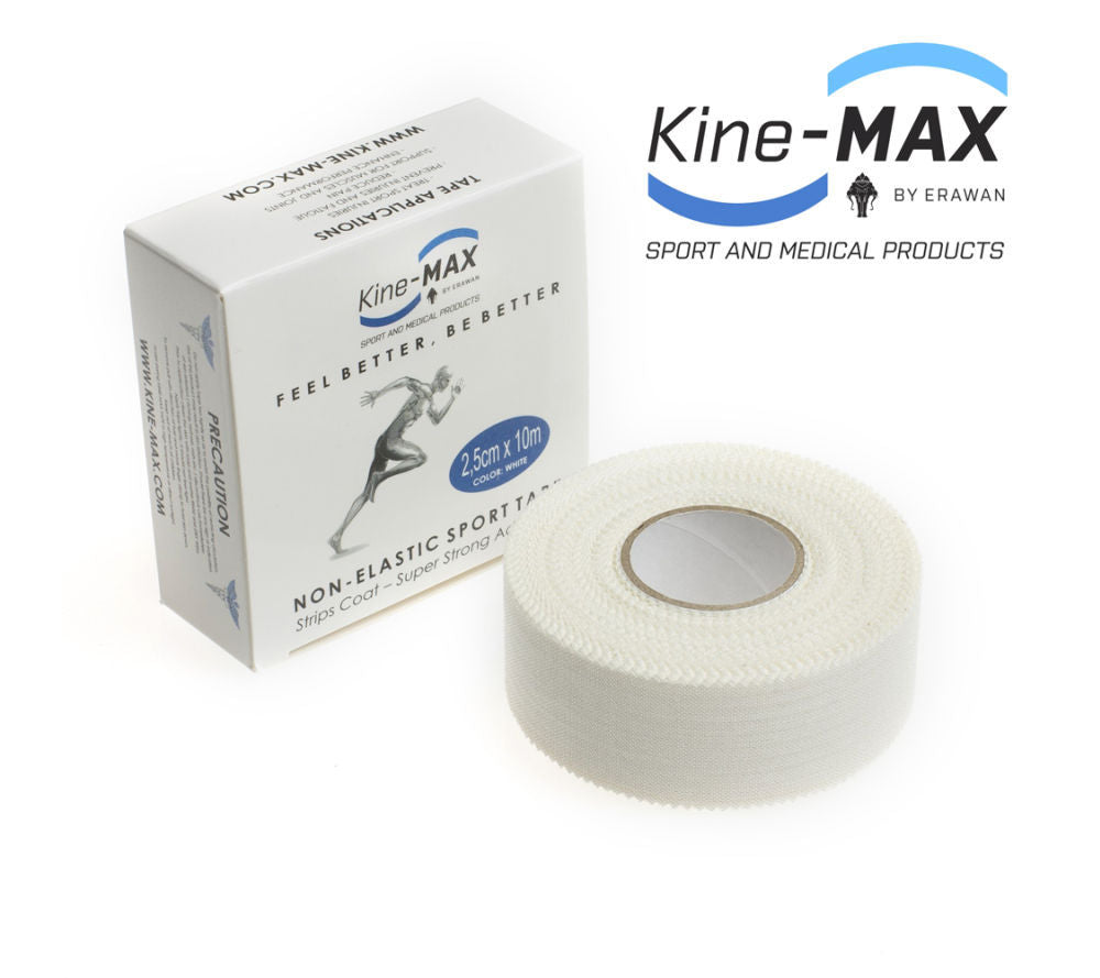 Kine-MAX White nelastičen tape 2.5 cm x 10 m