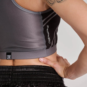 Leone 1947 AB993 WAKO Sports Bra With Hard Protection Black
