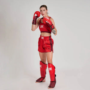 Leone 1947 AB993 WAKO Sports Bra With Hard Protection Red