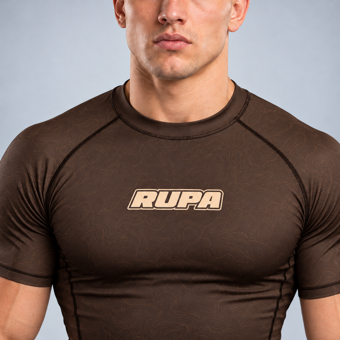 RUPA I UNDRG I BROWN I RASHGUARD