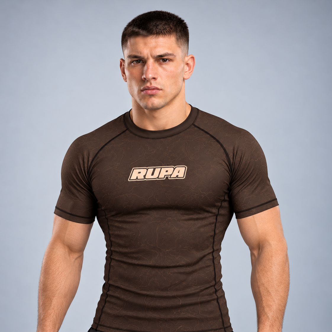 RUPA I UNDRG I BROWN I RASHGUARD