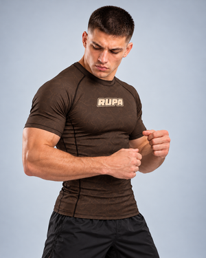 RUPA I UNDRG I BROWN I RASHGUARD