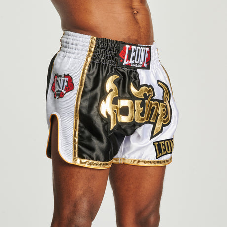 Leone 1947 AB875 SIAM Black Thai Boxing Shorts