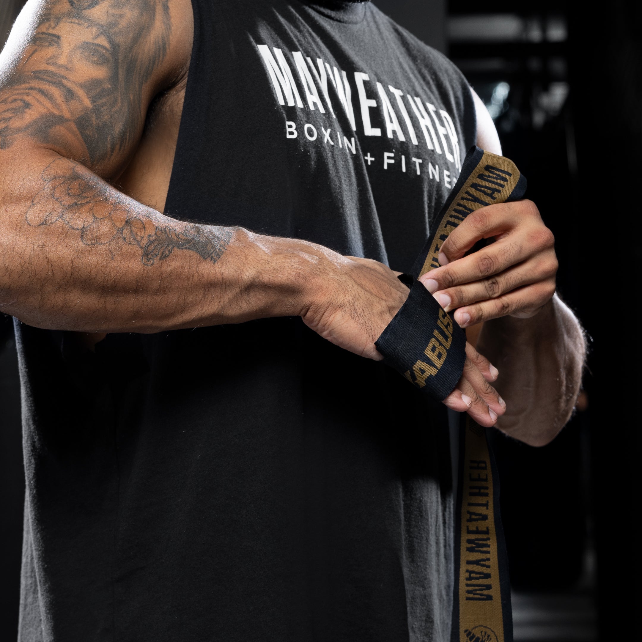 Hayabusa Mayweather 180" Deluxe Black Bandaže