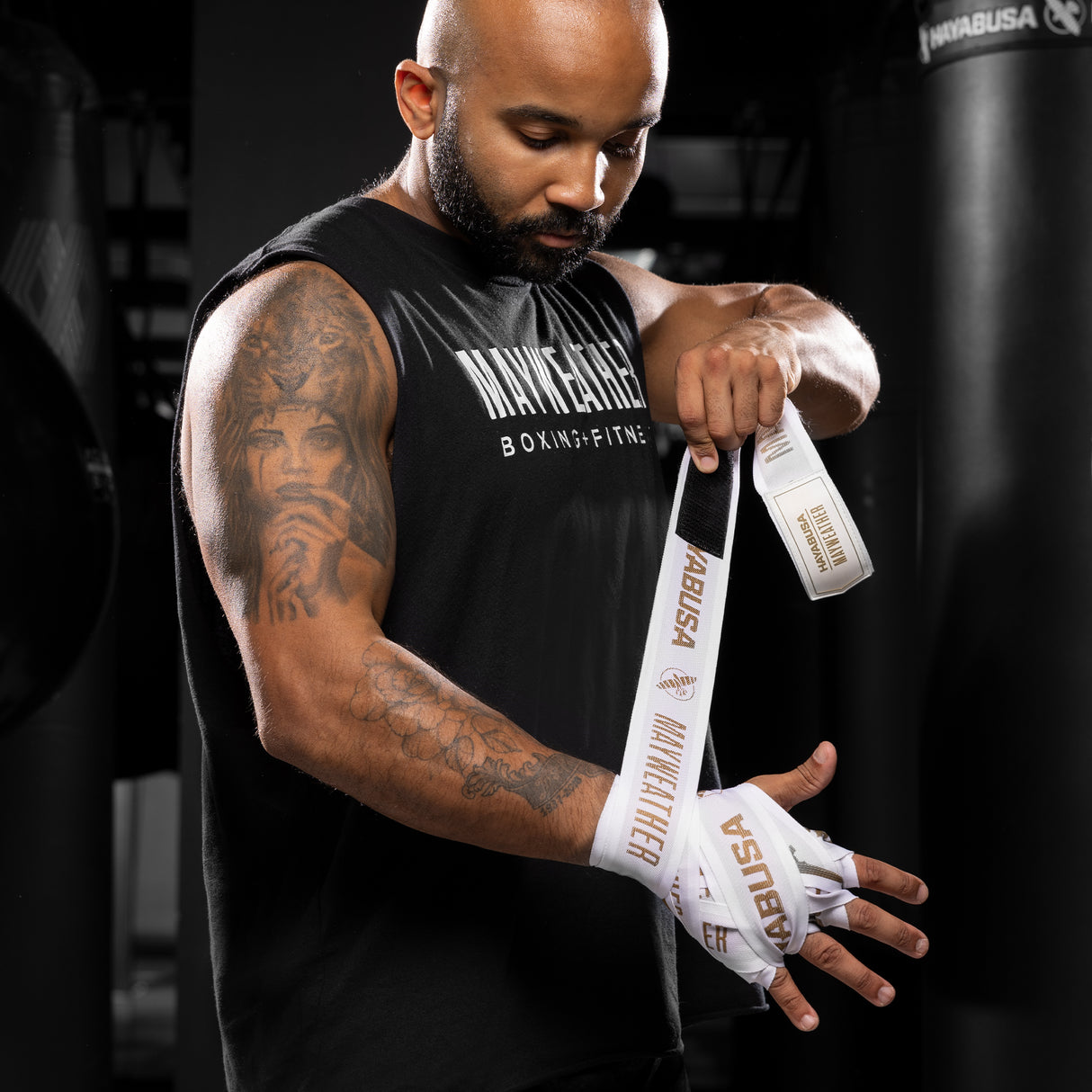 Hayabusa Mayweather 180" Deluxe White Bandaže