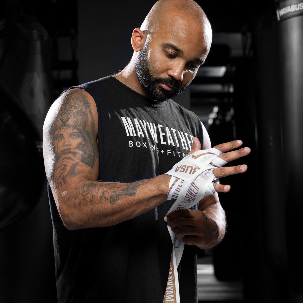 Hayabusa Mayweather 180" Deluxe White Bandaže