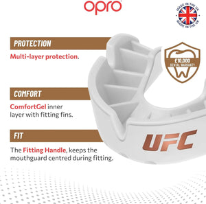 OPRO UFC Bronze Level White ščitnik za zobe