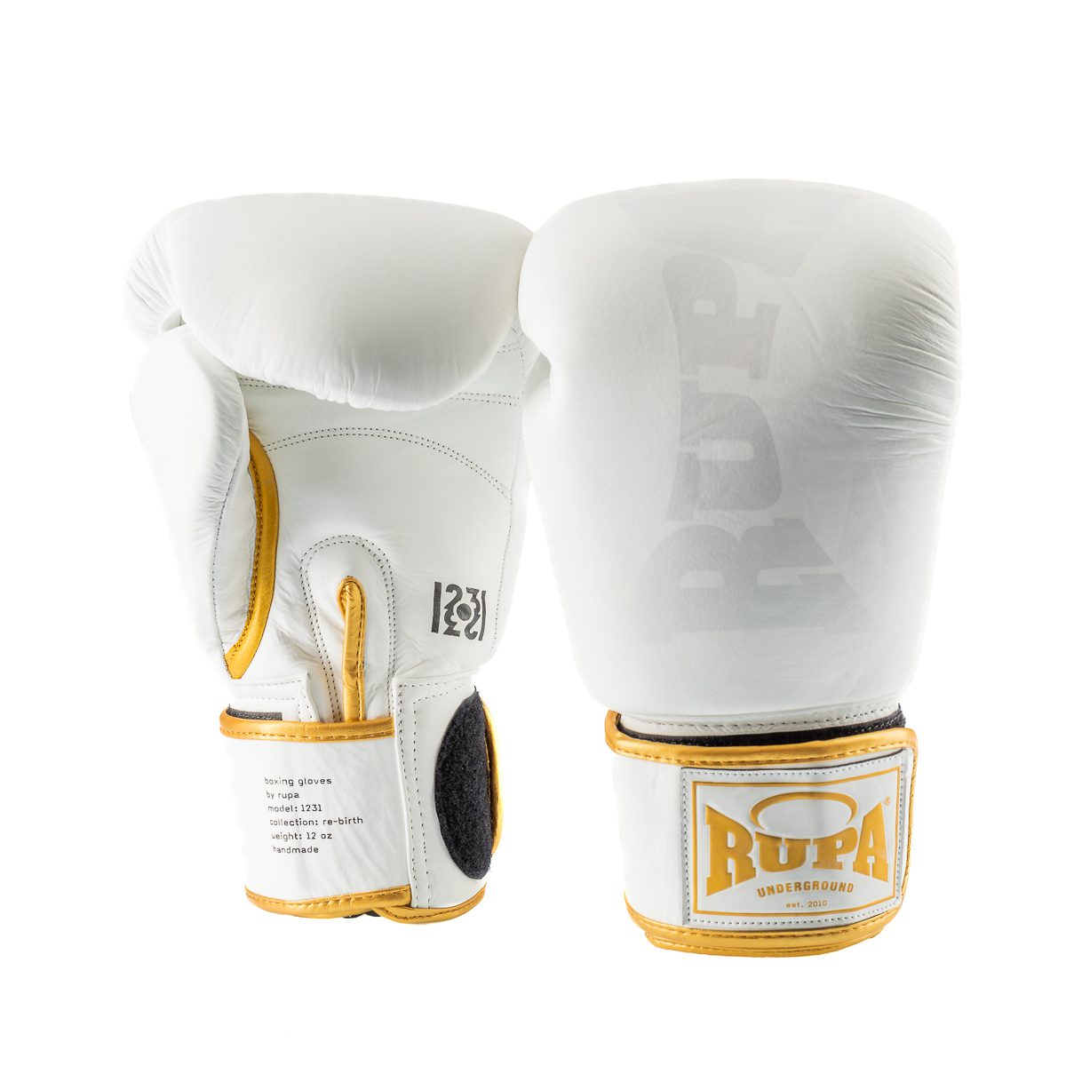 RUPA 1231 I Bright White / Gold I rokavice za boks