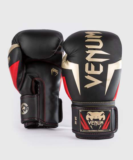 Venum Elite Black/Gold/Red rukavice za boks