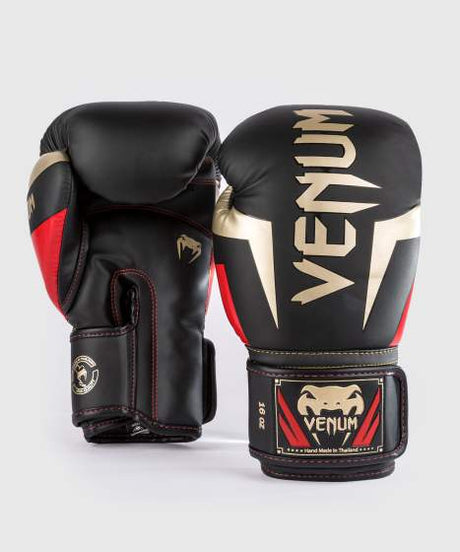 Venum Elite Black/Gold/Red rukavice za boks