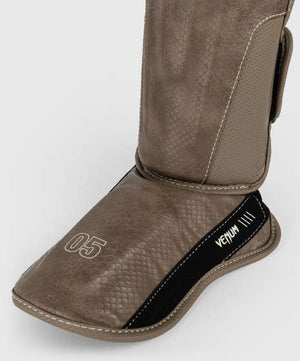 Venum Impact Evo Scales Shin Guards - Brown
