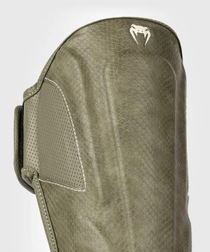 Venum Impact Evo Scales Shin Guards - Army Green