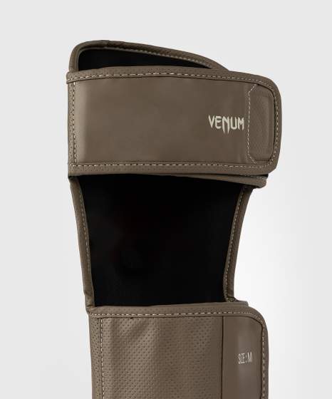 Venum Impact Evo Scales Shin Guards - Brown