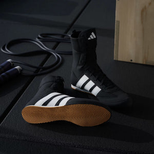 Adidas Box Hog Classic Black boxing shoes