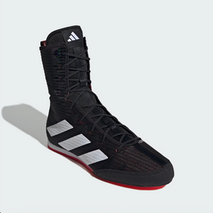 Adidas Box Hog 4 Black/White/Ruby čevlji za boks
