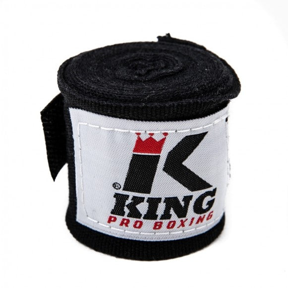 King Pro Boxing Black bandaže
