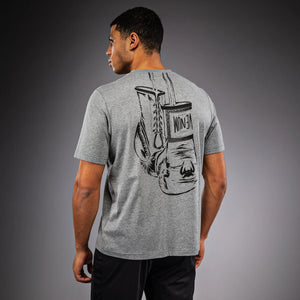 Venum Fight Icon Cotton T–Shirt – Light Heather Grey