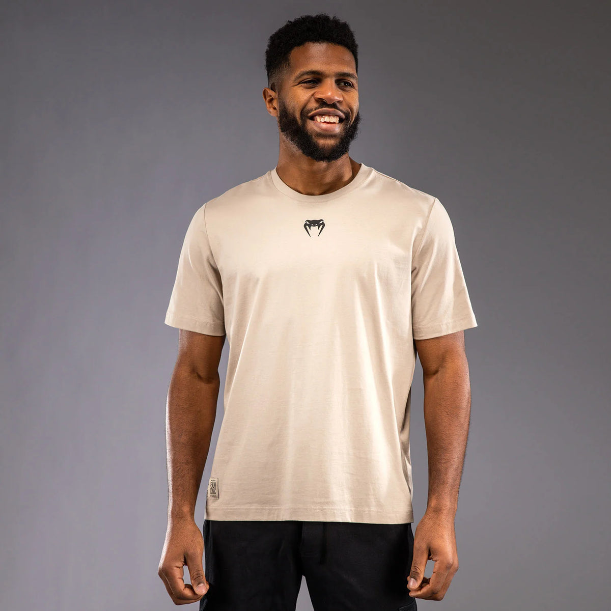 Venum Fight Icon Cotton T–Shirt – Beige