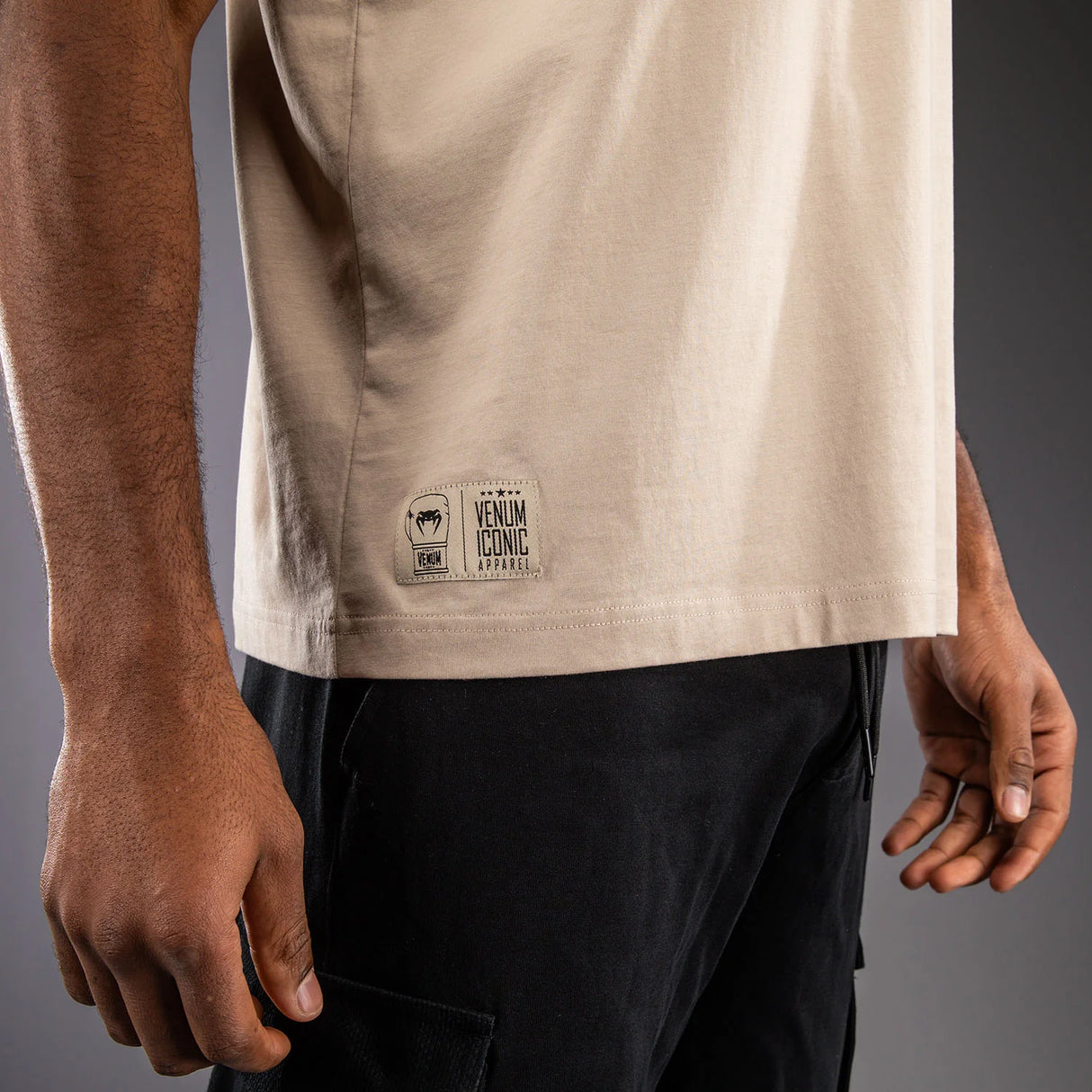 Venum Fight Icon Cotton T–Shirt – Beige