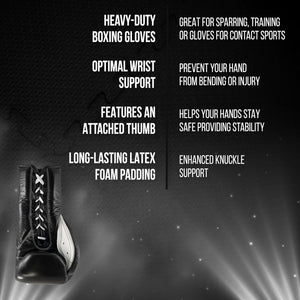 Cleto Reyes Black Tradicionalne Rokavice Za Boks Na Vezalke 