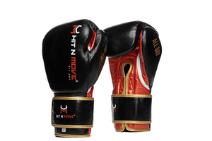 Hit N Move All Day Pro Agility rukavice za boks (na čičak) - Black