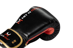 Hit N Move All Day Pro Agility rukavice za boks (na čičak) - Black