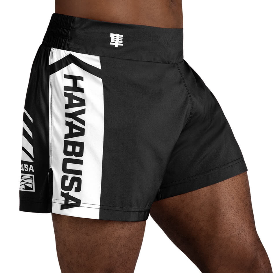 Hayabusa Icon Black/White hlačke za kickboks