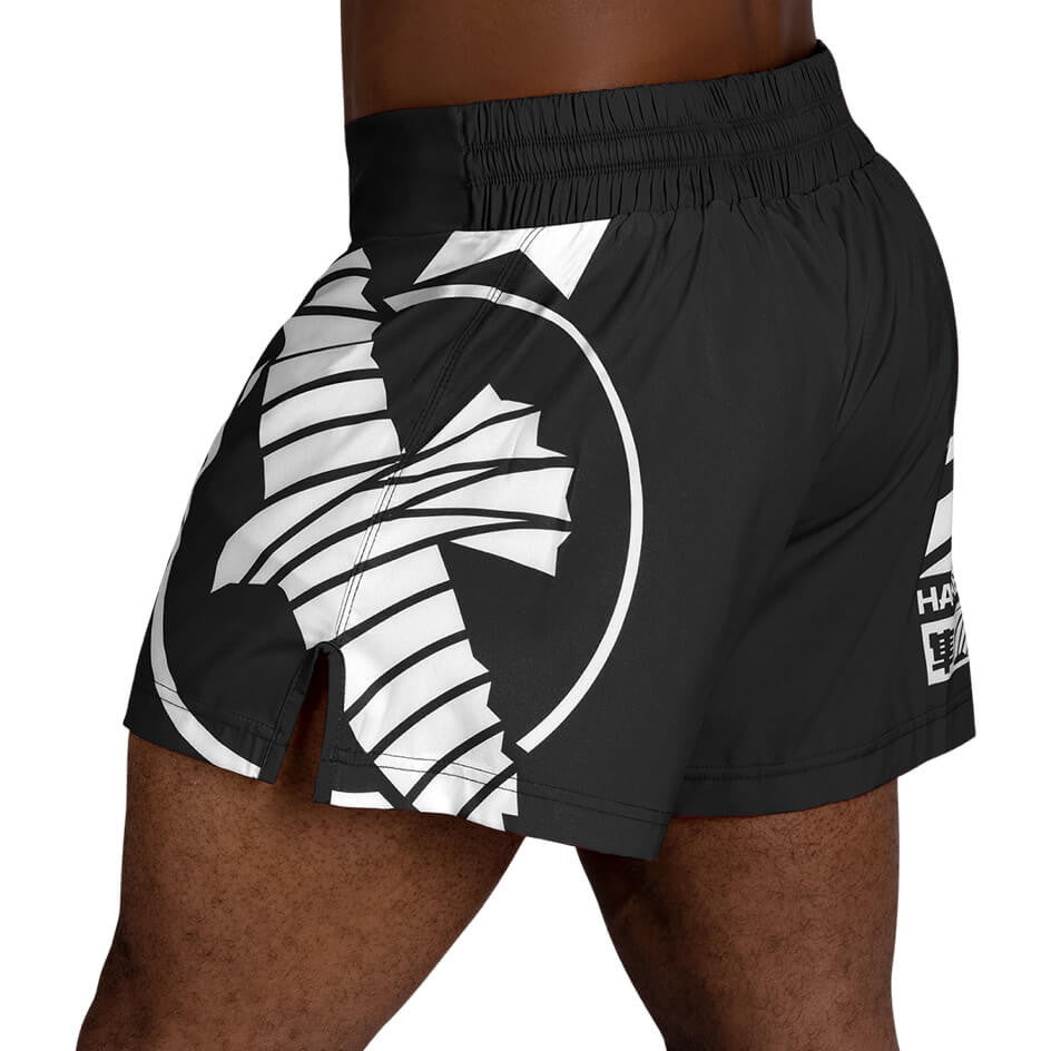 Hayabusa Icon Black/White hlačke za kickboks