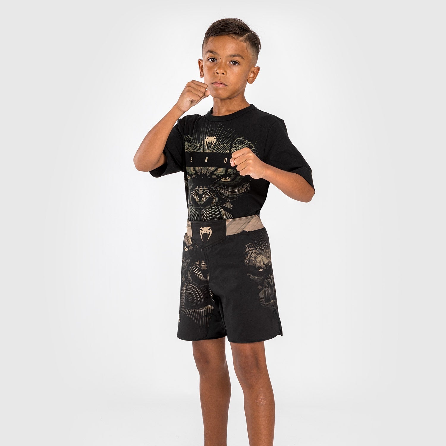 Venum Gorilla Jungle Black/Sand otroške hlačke za mma