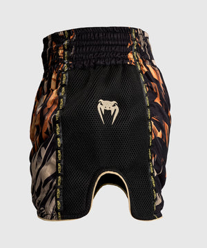 Venum Tiger Black/Neon Orange Hlačke Za Tajski Boks