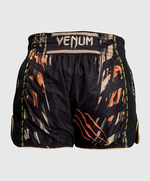Venum Tiger Black/Neon Orange Hlačke Za Tajski Boks